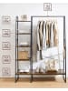 Songmics Standgarderobe in Schwarz/ Braun - (B)120 x (H)160 x (T)45 cm