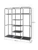 Songmics Kleiderschrank in Schwarz - (B)150 x (H)175 x (T)45 cm