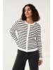 Kaffe Cardigan "Lilibeth" in Weiß/ Schwarz