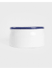 Homla Voorraadpot "Modern Hamptons" wit/donkerblauw - (B)13,5 x (H)7,5 cm