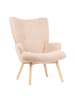 Homla Sessel "Fotel" in Creme - (B)70 x (H)95 x (T)55 cm