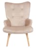 Homla Fauteuil "Moss" beige - (B)70 x (H)95 x (D)55 cm