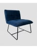 Homla Fauteuil "Nelox" donkerblauw - (B)63 x (H)73 x (D)69 cm
