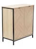 Homla Ladekast "Swen" beige/zwart - (B)80 x (H)88 x (D)40 cm