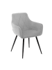 Homla Stuhl "Felice" in Grau - (B)56 x (H)86 x (T)61 cm