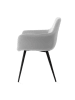 Homla Stuhl "Felice" in Grau - (B)56 x (H)86 x (T)61 cm