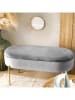 Homla Sitzbank ''Layla'' in Grau - (B)91,5 x (H)46,5 x (T)41 cm