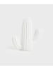 Homla Deco-object "Cactus" wit - (B)14 x (H)16 cm