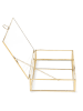 Homla Schmuckkästchen "Grazia" in Transparent/ Gold - (B)23 x (H)8 x (T)15 cm