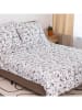 Homla Beddengoedset "Volatile" wit/grijs