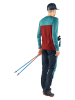 DYNAFIT Funktionslongsleeve "Traverse" in Türkis/ Rot