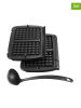 Tefal 3tlg. Set: Waffelplatten in Schwarz