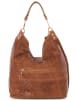 Mia Tomazzi Skórzany shopper bag "Niguarda" w kolorze brązowym - 42 x 38 x 17 cm