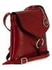 Mia Tomazzi Leder-Umhängetasche "Ortica" in Rot - (B)22 x (H)20 x (T)5 cm