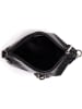 Mia Tomazzi Leder-Umhängetasche "Navigli" in Schwarz - (B)22 x (H)15 x (T)4 cm
