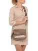 Mia Tomazzi Leren schoudertas "Pontida" bruin - (B)28 x (H)20 x (D)8 cm