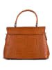 Mia Tomazzi Leren handtas "Tintoretto" cognackleurig - (B)28 x (H)20 x (D)12 cm