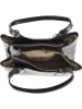 Mia Tomazzi Leder-Henkeltasche "Monviso" in Schwarz - (B)33 x (H)25 x (T)14 cm