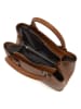 Mia Tomazzi Leren handtas "Argonne" bruin - (B)33 x (H)25 x (D)14 cm