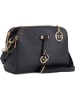 Mia Tomazzi Leder-Umhängetasche "Certosa" in Dunkelblau - (B)24 x (H)16 x (T)8 cm