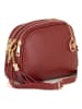 Mia Tomazzi Leren schoudertas "Gradisca" bordeaux - (B)22,5 x (H)16 x (D)7 cm