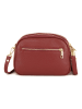 Mia Tomazzi Leren schoudertas "Gradisca" bordeaux - (B)22,5 x (H)16 x (D)7 cm