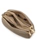 Mia Tomazzi Leren schoudertas ''Gradisca'' taupe - (B)22,5 x (H)16 x (D)7 cm