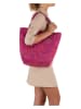 Mia Tomazzi Leder-Henkeltasche "Liberazione" in Fuchsia - (B)20 x (H)35 x (T)18 cm