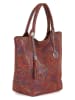 Mia Tomazzi Leder-Schultertasche "Liberazione" in Rot - (B)30 x (H)35 x (T)18 cm