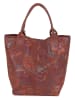 Mia Tomazzi Leder-Schultertasche "Liberazione" in Rot - (B)30 x (H)35 x (T)18 cm