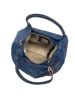 Mia Tomazzi Leren handtas "Gonfalone" blauw/meerkleurig - (B)24 x (H)21 x (D)13 cm