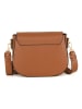 Mia Tomazzi Leder-Umhängetasche "Carracci" in Hellbraun - (B)23 x (H)18 x (T)7,5 cm
