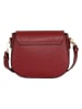 Mia Tomazzi Leren schoudertas "Carracci" bordeaux - (B)23 x (H)18 x (D)7,5 cm