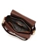 Mia Tomazzi Leder-Umhängetasche ''Carracci'' in Braun - (B)23 x (H)18 x (T)7,5 cm