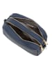 Mia Tomazzi Leder-Umhängetasche "Astolfo" in Dunkelblau - (B)23 x (H)16 x (T)11 cm