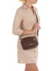 Mia Tomazzi Leder-Umhängetasche "Astolfo" in Dunkelbraun - (B)23 x (H)16 x (T)11 cm