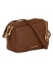 Mia Tomazzi Leder-Umhängetasche ''Astolfo'' in Braun - (B)23 x (H)16 x (T)11 cm