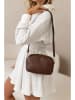 Mia Tomazzi Leder-Umhängetasche ''Astolfo'' in Braun - (B)23 x (H)16 x (T)11 cm