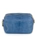 Mia Tomazzi Leder-Umhängetasche in Blau - (B)21 x (H)14 x (T)8 cm