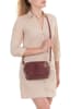Mia Tomazzi Leder-Umhängetasche "Ortles" in Braun - (B)21 x (H)14 x (T)8 cm