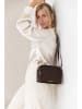 Mia Tomazzi Leder-Umhängetasche ''Avancinio'' in Braun - (B)24 x (H)17 x (T)9 cm