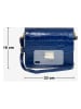 Mia Tomazzi Leren schoudertas donkerblauw - (B)23 x (H)18 x (D)7 cm
