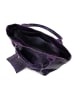 Mia Tomazzi Leder-Shopper "Barozzi" in Lila - (B)31 x (H)36 x (T)20 cm