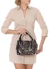 Mia Tomazzi Leder-Henkeltasche "Gioberti" in Taupe - (B)27 x (H)21 x (T)14 cm