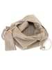 Mia Tomazzi Leren shopper "Tarabella" beige - (B)34 x (H)30 x (D)11 cm