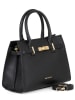 Mia Tomazzi Leder-Henkeltasche "Ventimiglia" in Schwarz - (B)29 x (H)22 x (T)7 cm