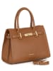 Mia Tomazzi Leren handtas "Ventimiglia" camel - (B)29 x (H)22 x (D)14 cm