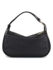 Mia Tomazzi Leder-Henkeltasche "Bazzoni" in Schwarz - (B)29,5 x (H)17 x (T)12 cm