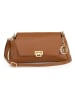 Mia Tomazzi Leder-Umhängetasche ''Berbera'' in Hellbraun - (B)27 x (H)16 x (T)8 cm