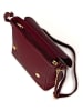 Mia Tomazzi Leren schoudertas ''Zanzur'' bordeaux - (B)25 x (H)24 x (D)9 cm